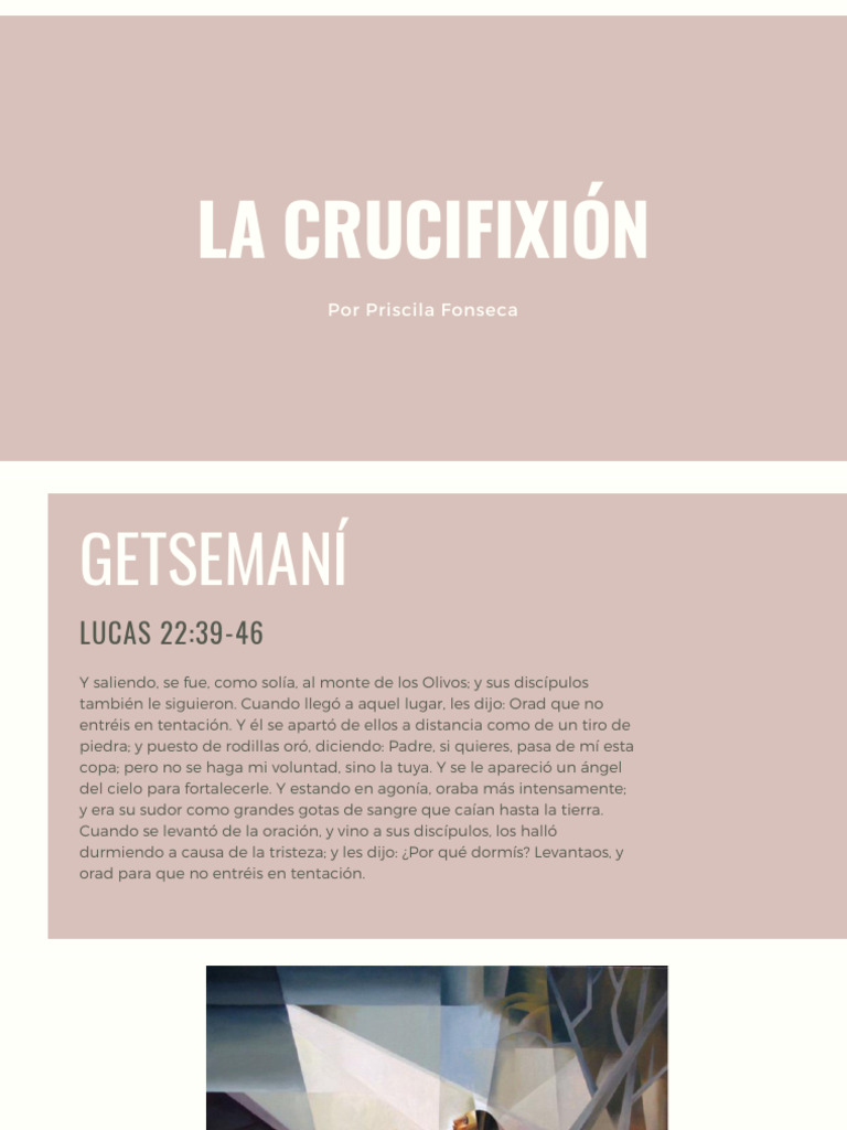 La Crucifixión y Resurrección de Jesús | PDF | La resurrección de Jesús ...