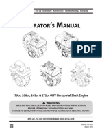 Perator S Anual: 179Cc, 208Cc, 243Cc & 272Cc Ohv Horizontal Shaft Engine