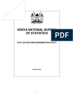 Kenya National Bureau of Statistics: Data Access and Dissemination Policy