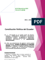 La Descentralizacion en El Ecuador P2