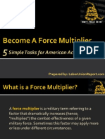 Become A Force Multiplier: Five Simple Tasks For American Activists