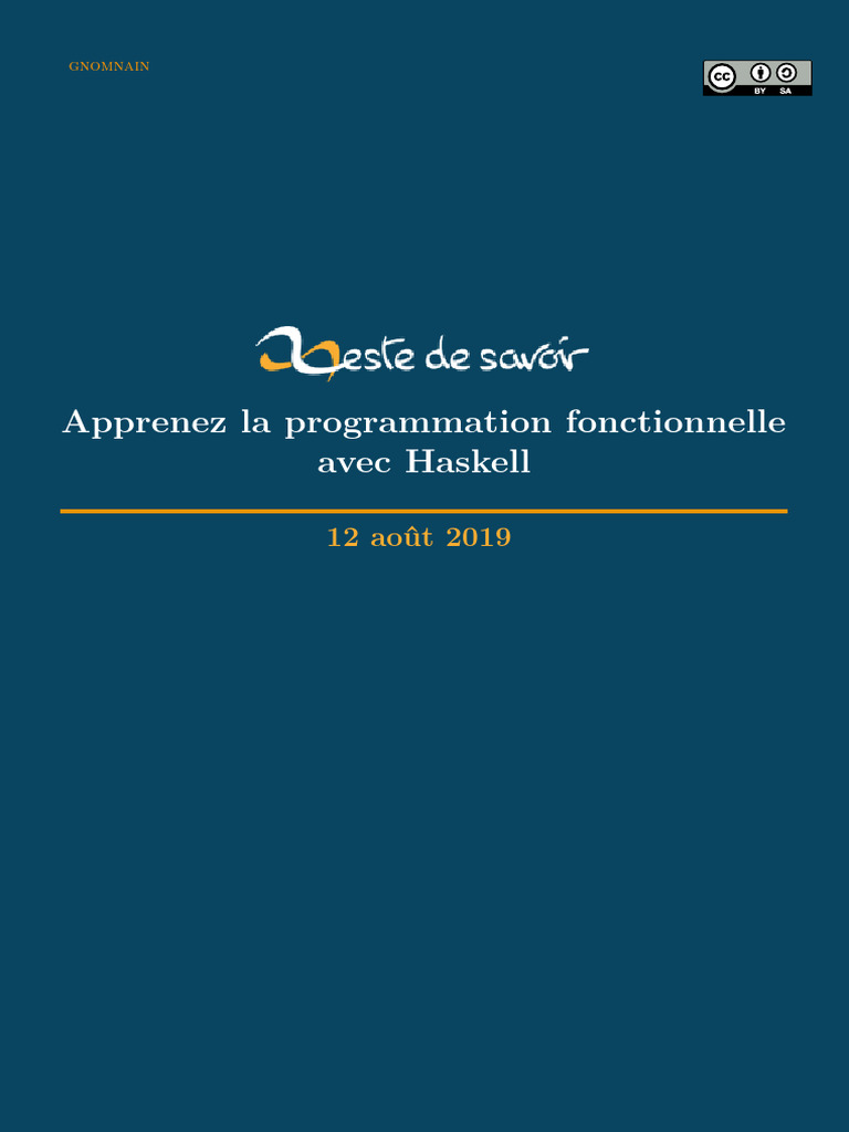 Apprendre Haskell : Guide complet | PDF