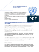 English Article - Support for Development and Dialogue Discussed on Un Special Representative’s Visit to Garowe