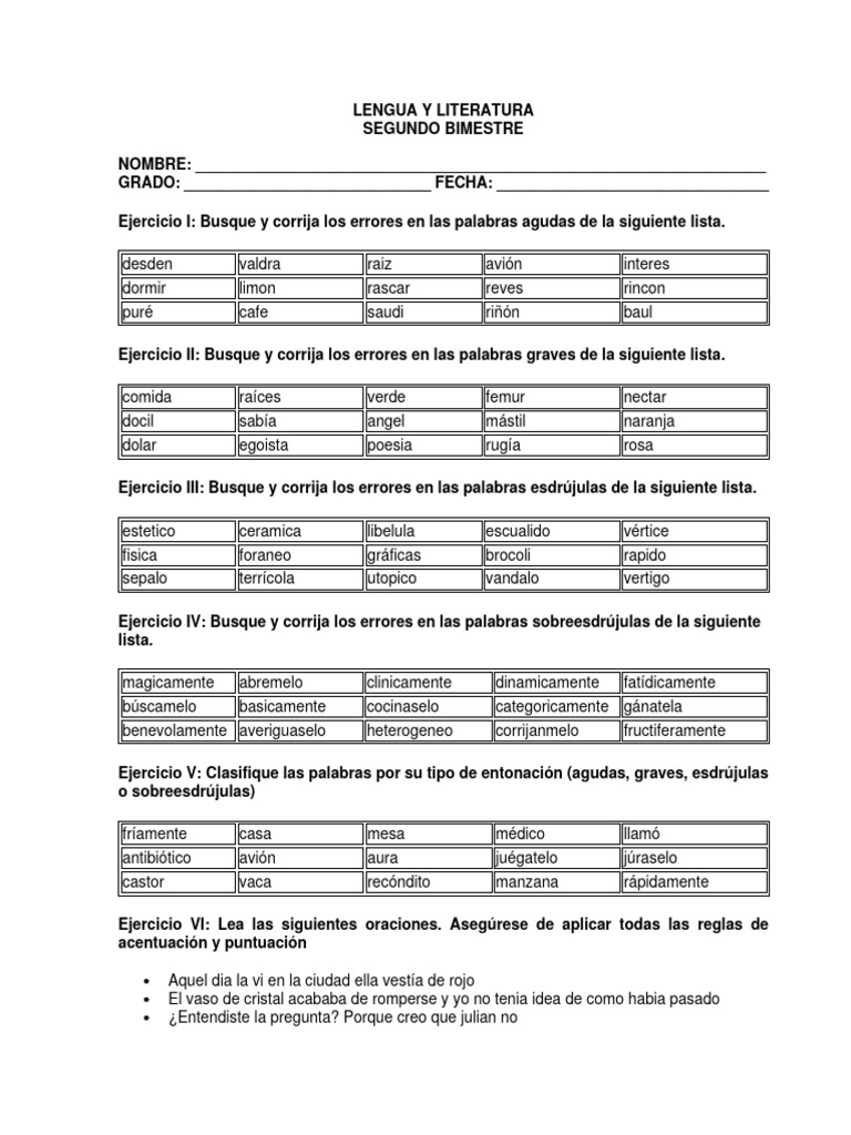 Lengua y Literatura, Segundo Bimestre | PDF | Artes del Lenguaje y ...