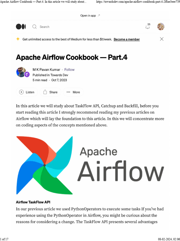Apache Airflow Cookbook - Part.4. in This Article We Will Study About ...