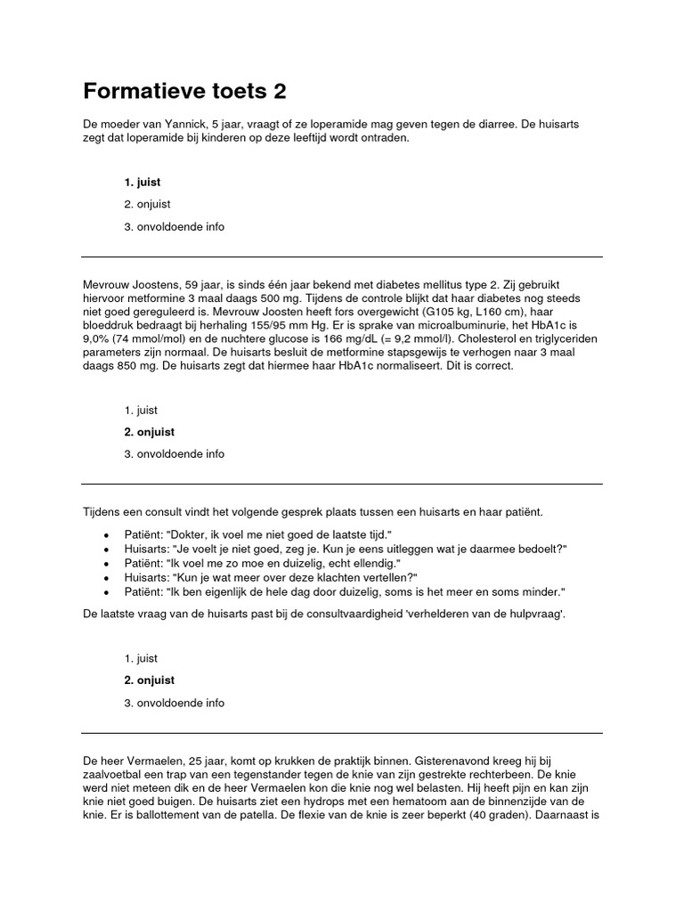 Formatieve Toetsing Deel 2 Acjr2324 | PDF