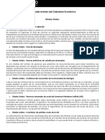 Principales Eventos Del Calendario Económico