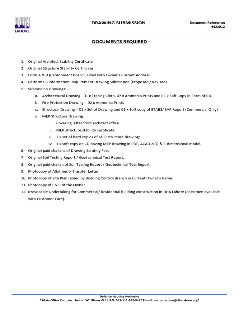 Drawing Submission Complete Set With Undertakings | Download Free PDF ...