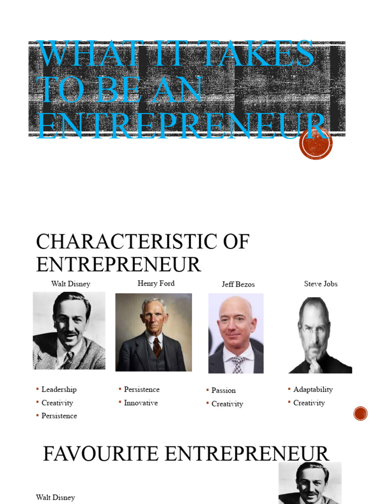 Key Traits Of Successful Entrepreneurs Pdf Entrepreneurship