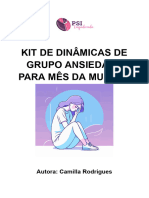 Kit de Dinâmicas de Grupo de Ansiedade - Mês Da Mulher