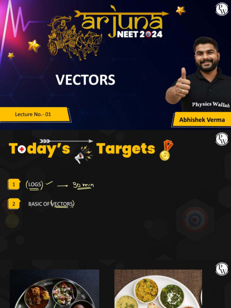 Vectors 01 Classnotes Arjuna Neet 2024 Pdf