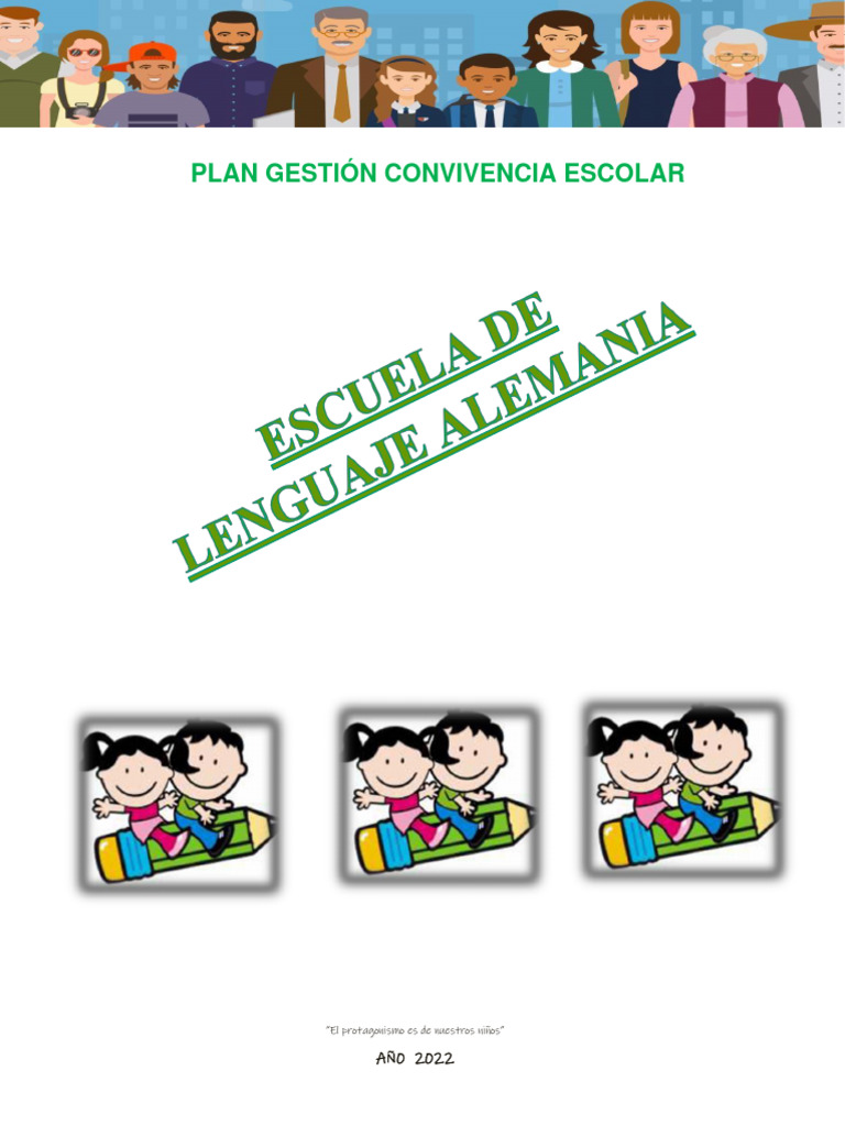 Plan de Gestion de Convivencia Escolar 2022 | PDF | Educación de la ...