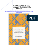 (Download PDF) What Went Wrong With Money Laundering Law 1St Edition Peter Alldridge Online Ebook All Chapter PDF