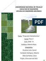 Propulsión hidrodinámica UNI Trujillo