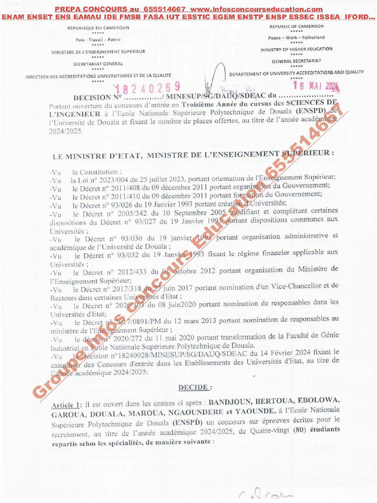 CONCOURS ENSPD 2024 SCIENCE ING 3 PDF