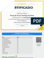 Certificado de Empreendedorismo