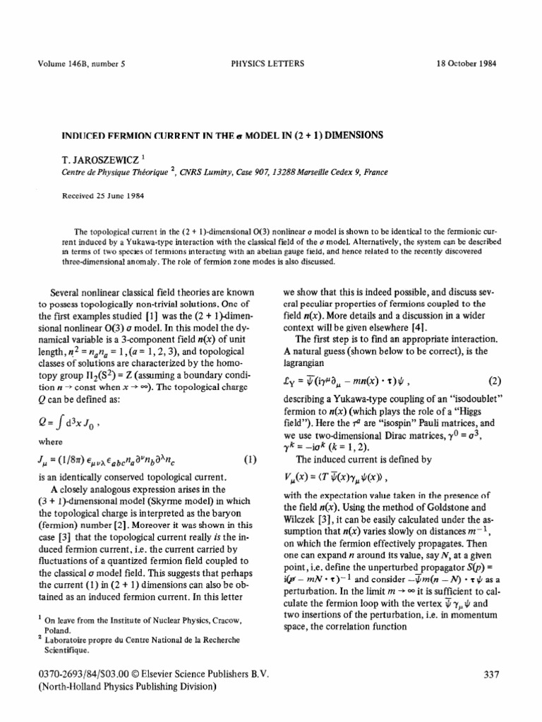 PVVH Ab, Naa92, Ahn, (T Wy ,: de Physique Thporique 2, Cnrs Luminy ...