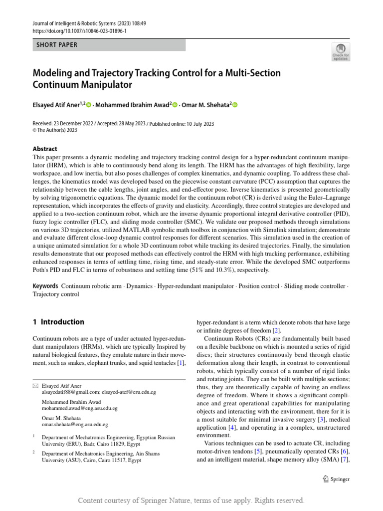 Modeling and Trajectory Tracking Control For A Mul | PDF | Kinematics ...