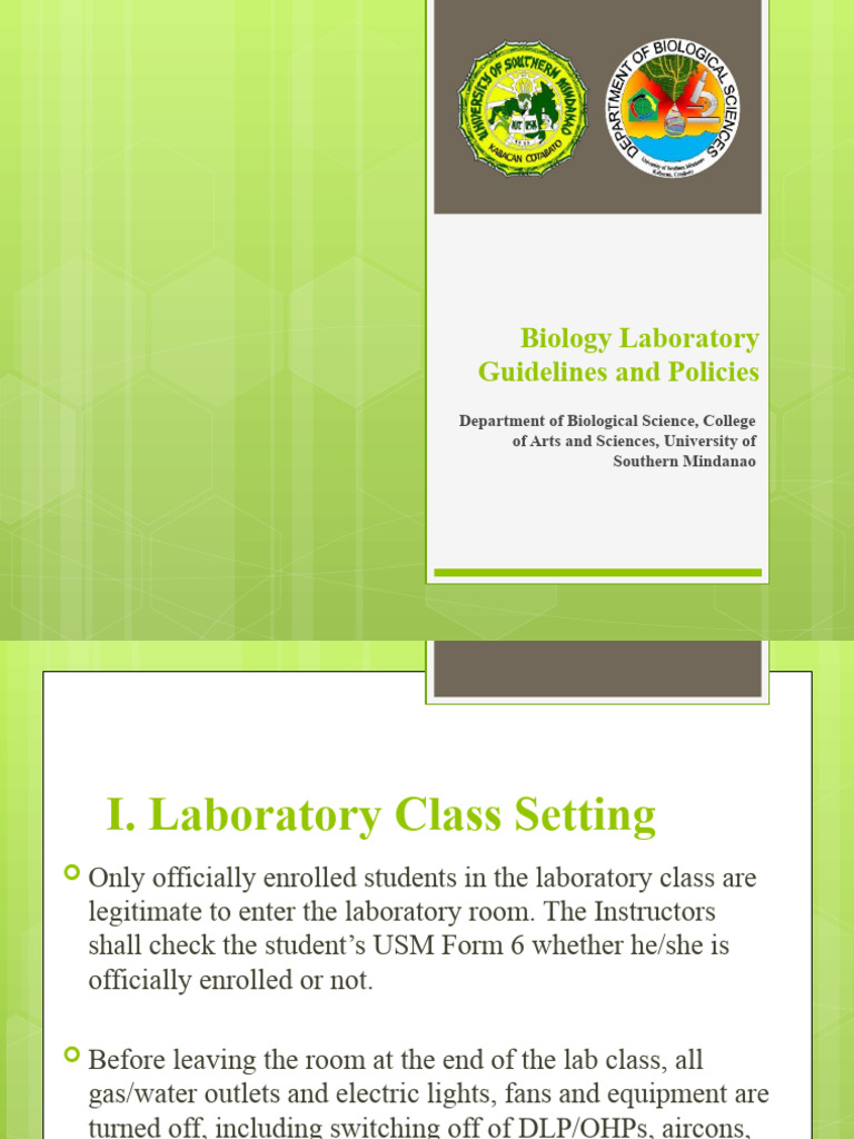 Biology Laboratory Policies | PDF | Laboratories