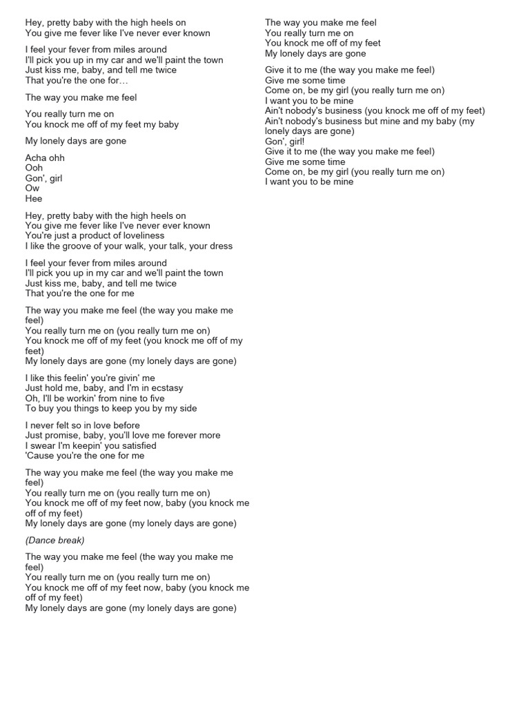 Letra Micheal Jackson | PDF | Song Recordings Produced