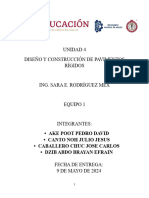 UNIDAD 4-E1-INVESTIGACION DE DISEÑO Y CONSTRUCIION DE PAVIMENTOS RIGIDOS