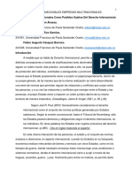 ENSAYO DERECHO INTERNACIONAL PUBLICO- Las Empresas Multinacionales Como Posibles Sujetos Del Derecho Internacional