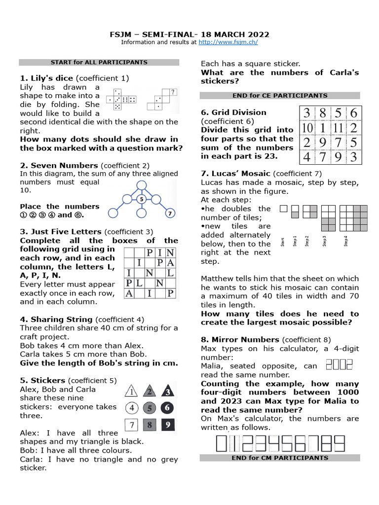 37 20 CH en Questions | PDF | Numbers | Mathematics