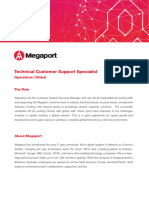 Technical Customer Support Specialist - Position Description