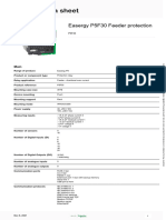 Datasheet - Easergy P5 Protection Relays - P5F30