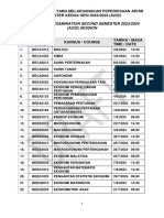List of Final Examination Second Semester A232-Stu - 240502 - 154813