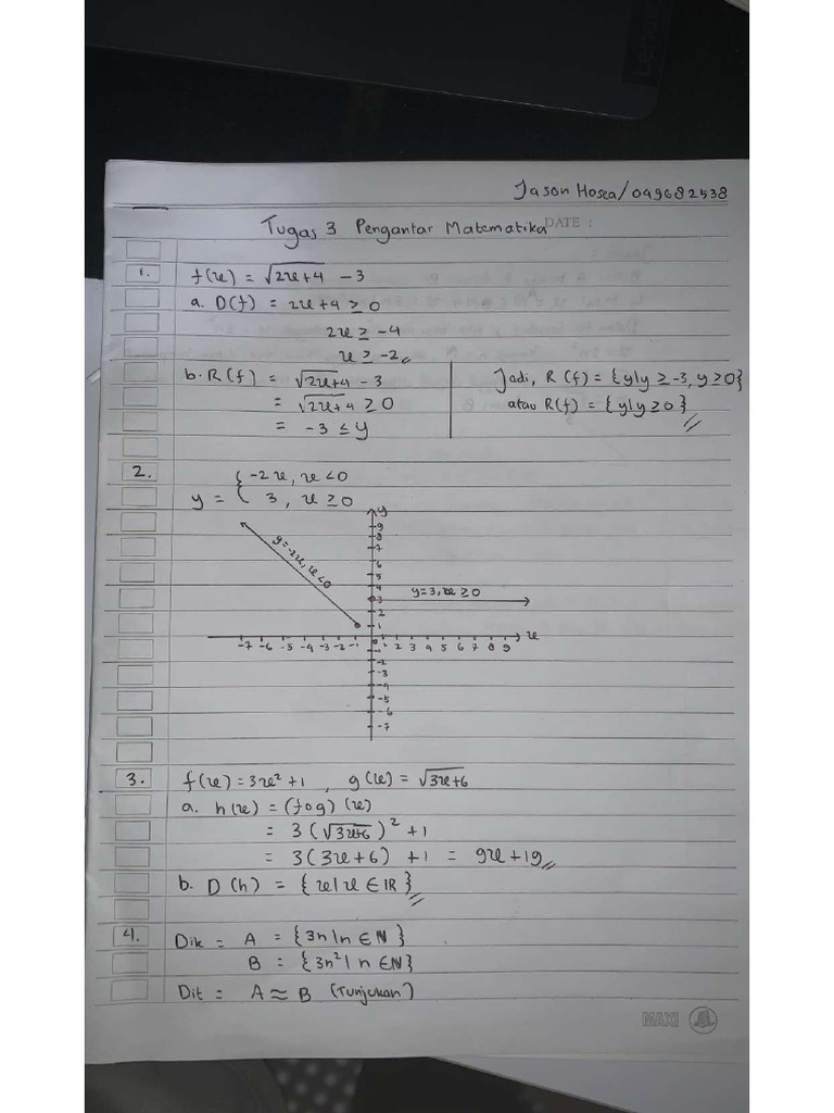 Tugas 3 Pengantar Matematika Ut Pdf