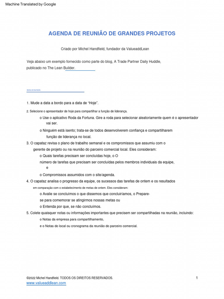 Daily Huddle Pdf Tempo