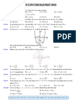 ĐỀ SỐ 2 ÔN ĐẠI HỌC 2023