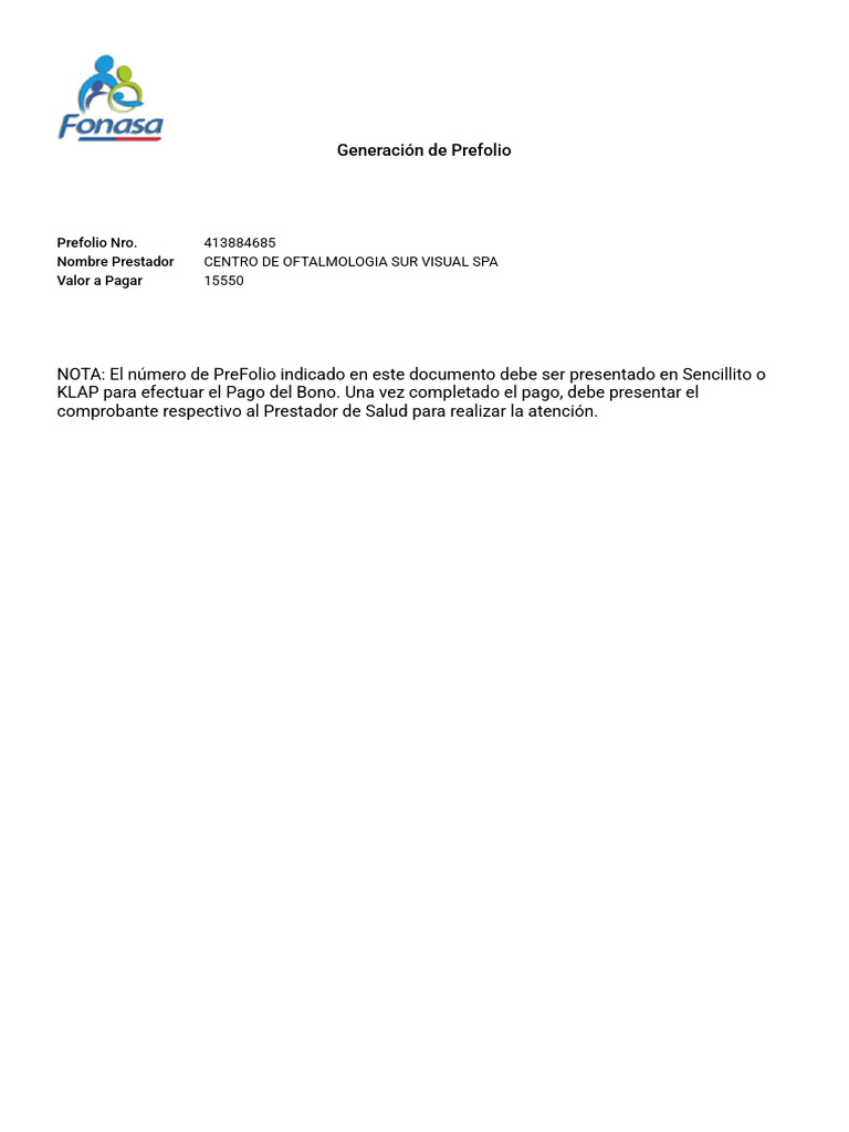 Instrucciones de Pago de Bono de Salud | PDF | Negocios | Finanzas y dinero