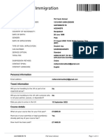 VISA Immigration Application.