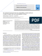 An evaluation framework for the sustainability of urban land use_A study of capital cities and municipalities in China.