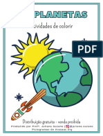 Planetas - Atividades de Colorir