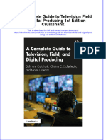 Download A A Complete Guide To Television Field And Digital Producing 1St Edition Cruikshank online ebook  texxtbook full chapter pdf 