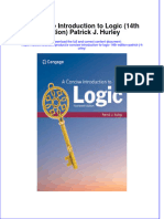 A Concise Introduction To Logic 14Th Edition Patrick J Hurley Online Ebook Texxtbook Full Chapter PDF