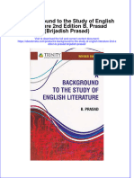 Ebook A Background To The Study of English Literature 2Nd Edition B Prasad Brijadish Prasad Online PDF All Chapter