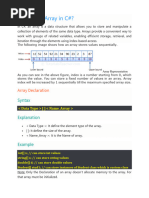 Array in C#