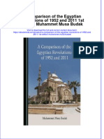 Ebook A Comparison of The Egyptian Revolutions of 1952 and 2011 1St Edition Muhammet Musa Budak Online PDF All Chapter