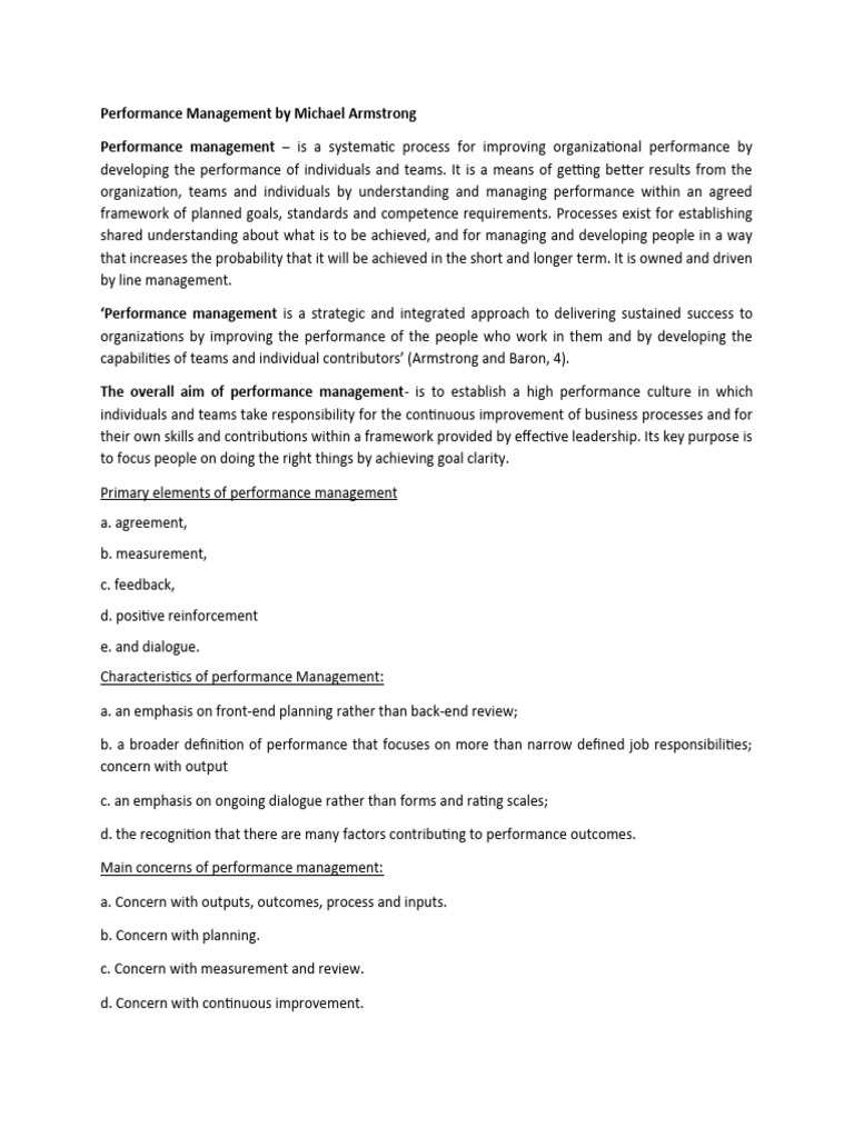 Performance Management Essentials | PDF | Goal | Performance Appraisal