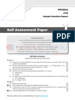 ICSE Sample Question Paper Physics Class 9