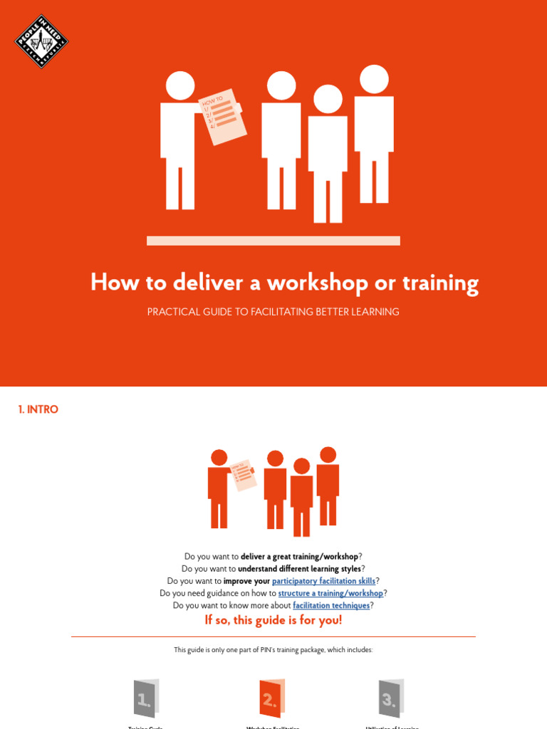 Workshop Facilitation Guide for Trainers | PDF | Learning | Learning Styles