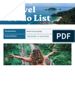 Travel To-Do List