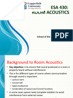 6 Acoustics - Room Acoustics