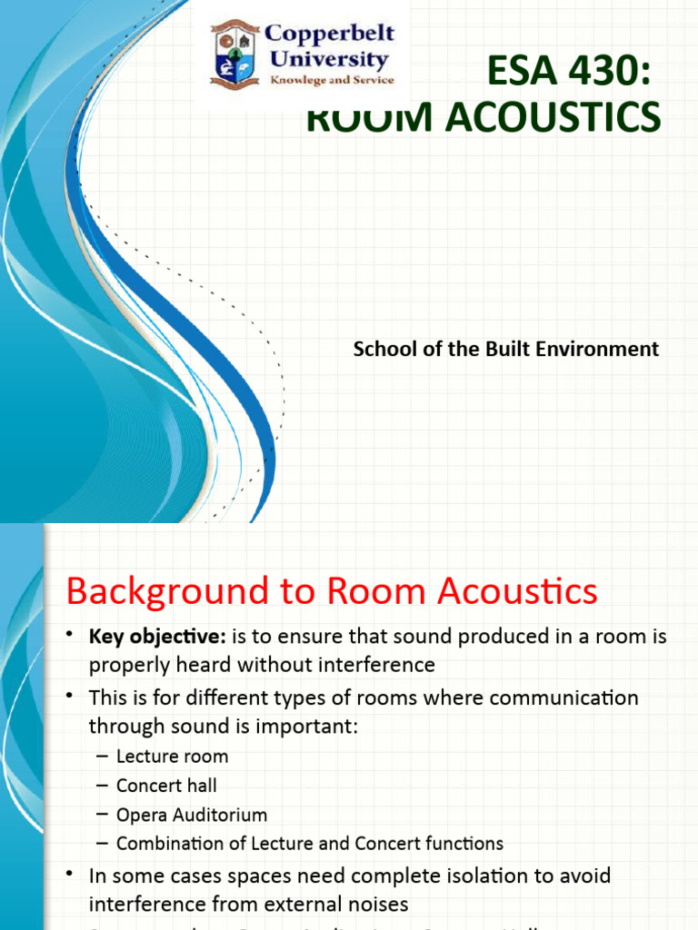 6 Acoustics - Room Acoustics | PDF | Classical Mechanics ...