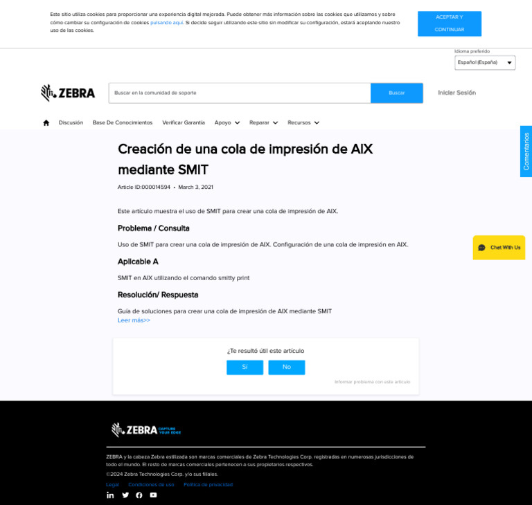 Crear Cola de Impresión AIX con SMIT | PDF | Cookie HTTP | Informática