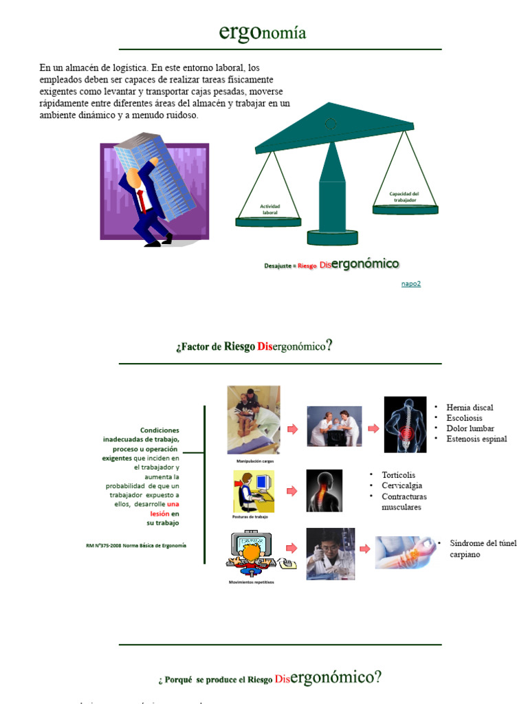 Riesgos Ergonómicos en Almacenes | PDF | Enfermedades y trastornos
